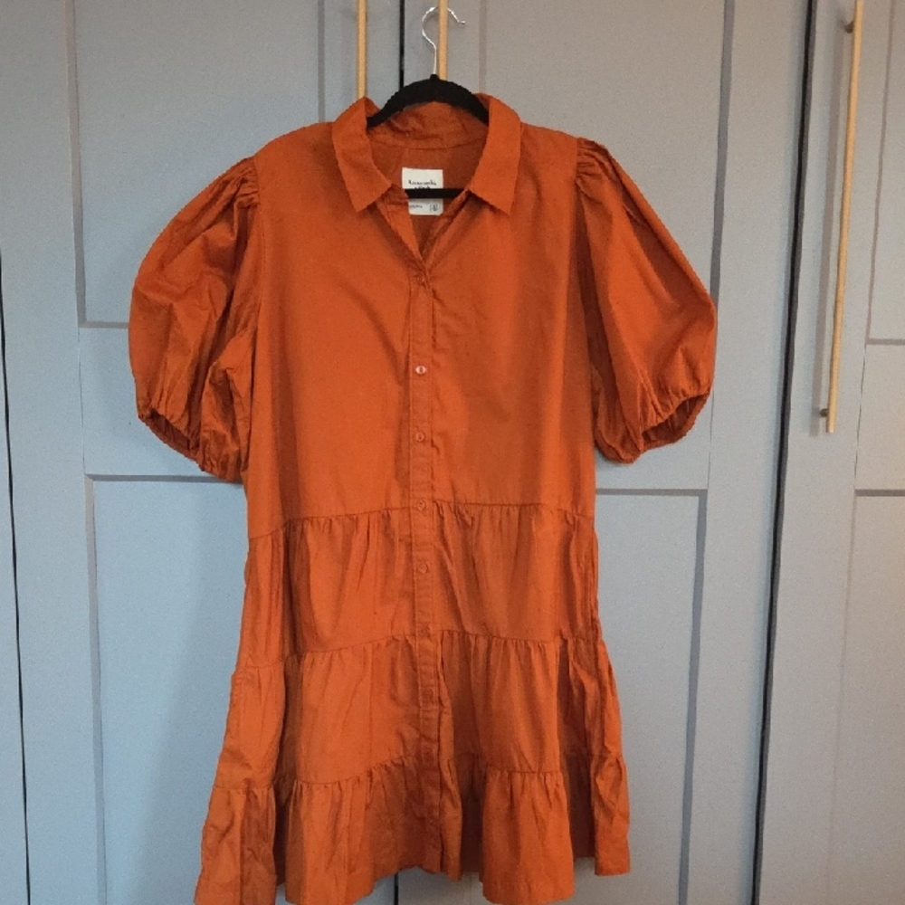 Abercrombie & Fitch Rust Midi Dress